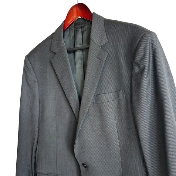 Ralph Lauren Black Label Mens Pinstripe Jacket Blazer Sport Coat Wool Size 36 R - Picture 2 of 8
